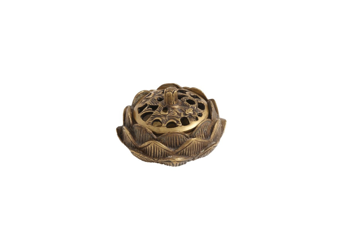 Intricate Brass Work Incense Burner