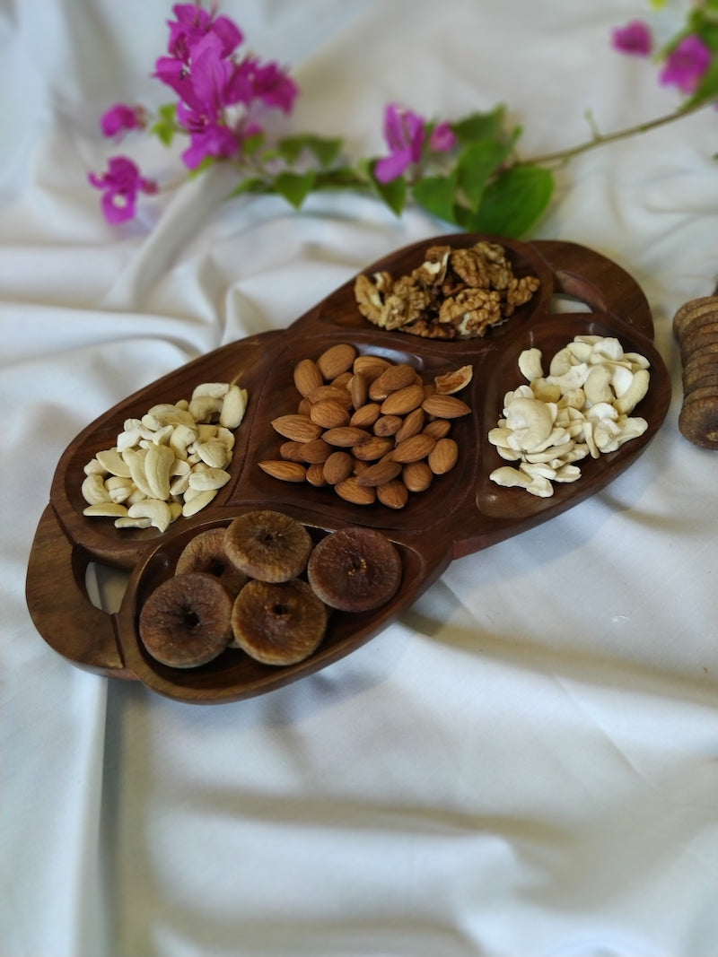 Wooden Dry Fruit Platter