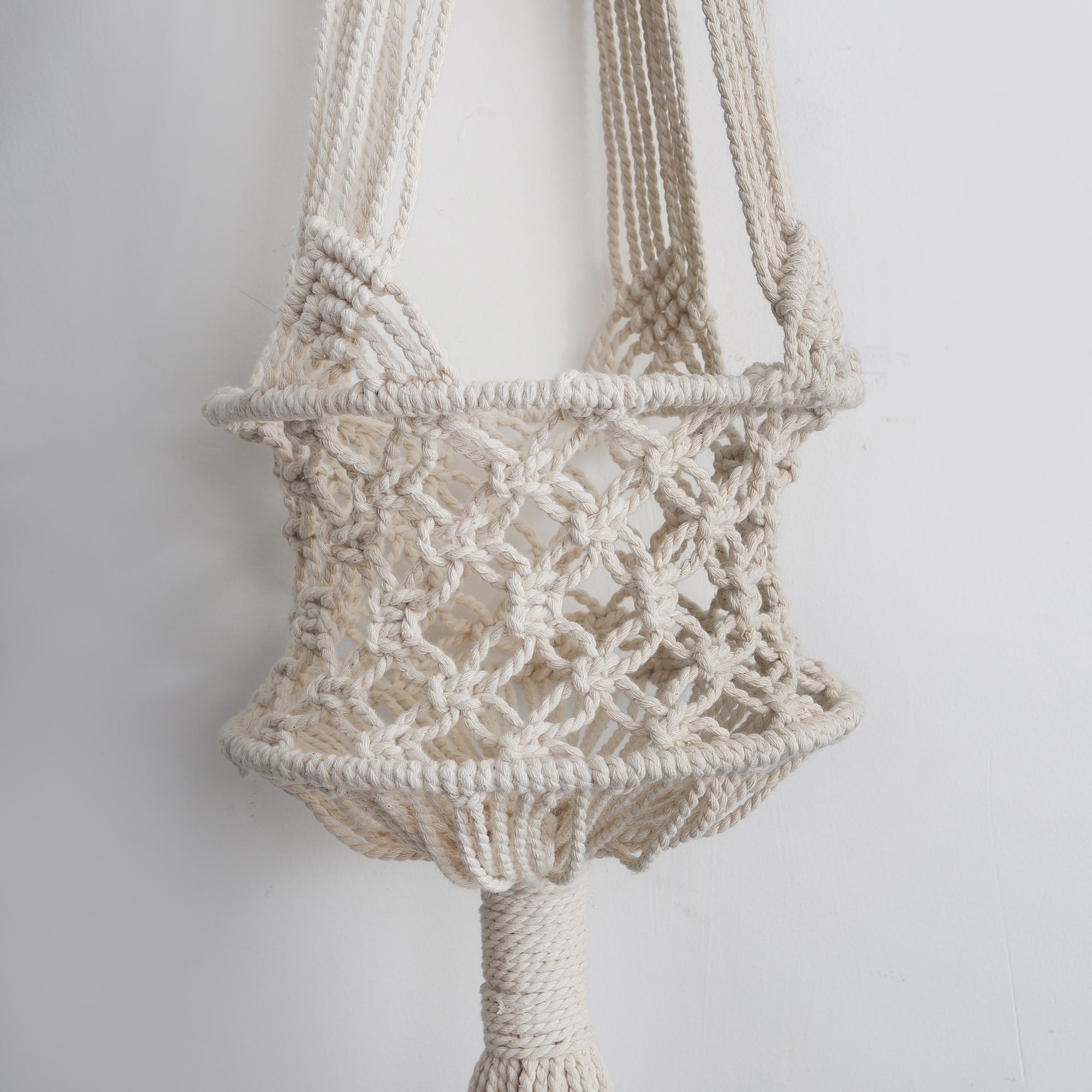 Natural Bohemian Macrame Planter