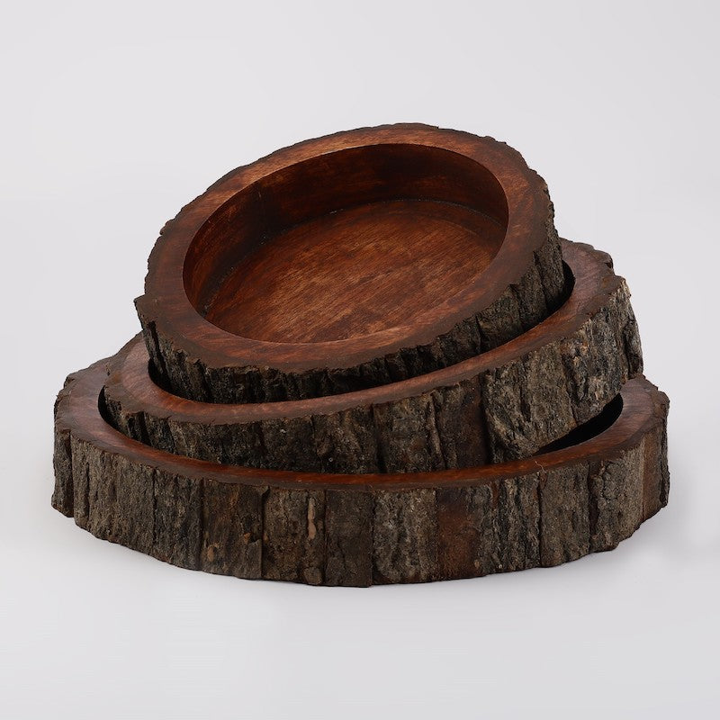 Wood Log Platter